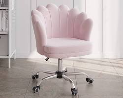 Ergonomic Velvet Swivel Office Chair